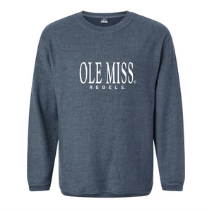 Ole Miss® Corded Sweatshirt - Navy