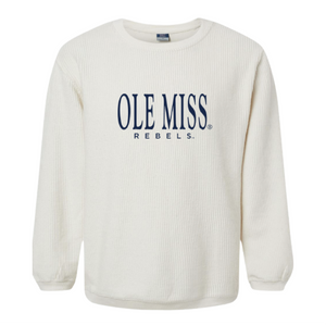 Ole Miss® Corded Sweatshirt - Ivory